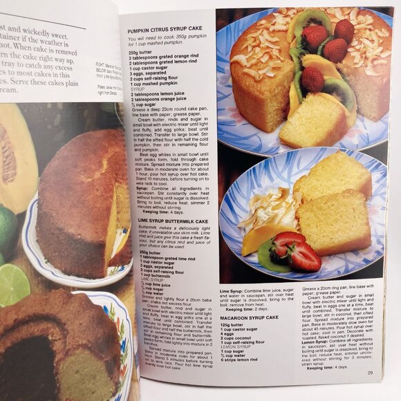 VINTAGE Cakes and Slices dessert recipe cookbook ~ Softcover Australian book - Picture 9 of 16